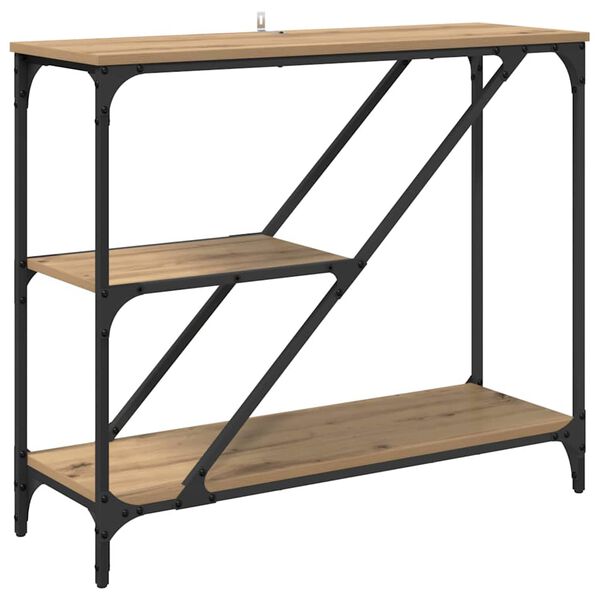 vidaXL Konsolentisch Artisan-Eiche 88,5 x 30 x 75 cm Holzwerkstoff