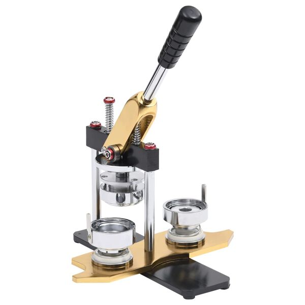 vidaXL Buttonmaschine mit Kreisschneider Drehstanze 44 mm