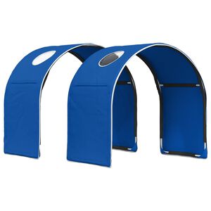 vidaXL Bett-Tunnel f&uuml;r Kinder-Hochbetten 2 stk. Blau Polyester