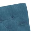 vidaXL Esszimmerst&uuml;hle mit Rollen 2 pcs Blau 58 x 67 x 97 cm Samt