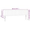 vidaXL Kopfteile 2 Stk. Dunkelblau 90x5x78/88 cm Samt