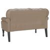 vidaXL Chesterfield Bank Cappuccino 119,5 x 64,5 x 75 cm Kunstleder