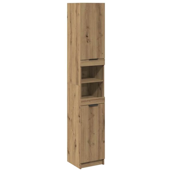 vidaXL Badschrank Artisan-Eiche 32x34x188,5 cm Holzwerkstoff