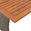 vidaXL 3-tlg. Garten-Sofagarnitur mit Kissen Grau Poly Rattan
