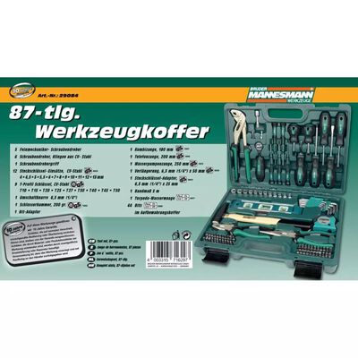 Brüder Mannesmann 86-teiliges 29084 Werkzeug-Set