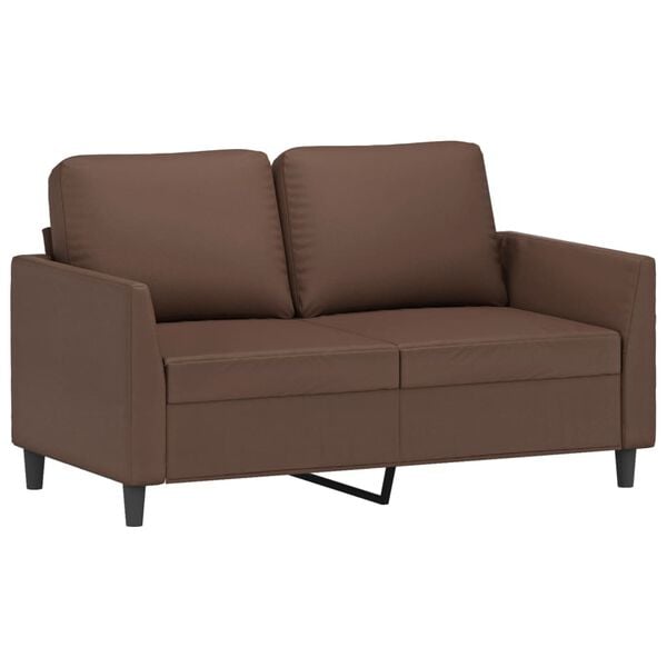 vidaXL 2-Sitzer-Sofa Braun 120 cm Kunstleder
