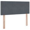 vidaXL Aufbewahrungsbett mit Matratze Dunkelgrau 120 x 190 cm Samt