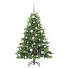 vidaXL K&uuml;nstlicher Weihnachtsbaum mit 150 LEDs Gr&uuml;n 120 cm PE und PVC