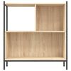 vidaXL B&uuml;cherregal Sonoma-Eiche 72x28x77,5 cm Holzwerkstoff