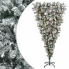vidaXL Umgedrehter k&uuml;nstlicher Weihnachtsbaum mit Scharnieren 150 cm