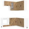 vidaXL K&uuml;cheneinheit KALMAR 8 pcs Artisan-Eiche Holzwerkstoff