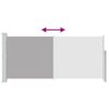vidaXL Ausziehbare Seitenmarkise 140x300 cm Grau