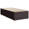 vidaXL Boxspringbett mit Matratze Dunkelbraun 90x200 cm Stoff