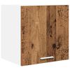 vidaXL H&auml;ngeschrank mit T&uuml;r 2 pcs Altes Holz und Wei&szlig; 40 x 31 x 40 cm