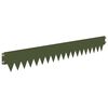 vidaXL Raseneinfassung 50 pcs 103 x 15 cm Metall Olivgr&uuml;n