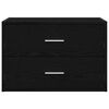 vidaXL Schrank mit 2 Schubladen Schwarz Eichen-Optik 60x31x40 cm