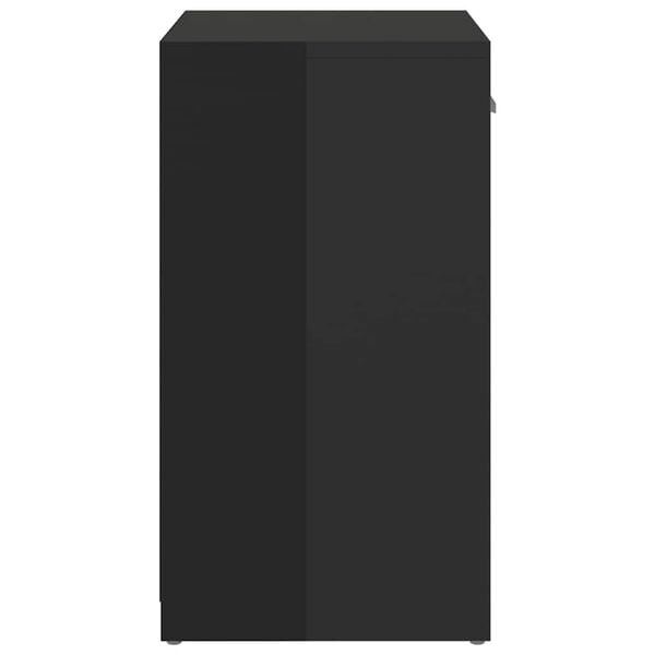 vidaXL Schuhbank Hochglanz-Schwarz 94,5x31x57 cm Holzwerkstoff