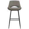 vidaXL Barhocker Dunkelgrau Samt