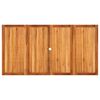 vidaXL Gartentisch Grau 180x90x75 cm Poly Rattan Akazienholz