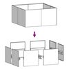 vidaXL Pflanzk&uuml;bel 80x80x40 cm Cortenstahl