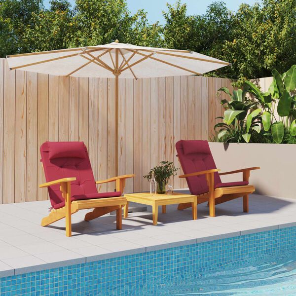 vidaXL Adirondack-Auflagen 2 Stk. Weinrot Oxford-Gewebe