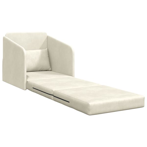 vidaXL Schlafsofa Creme 65 x 80 x 83 cm Samt