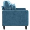 vidaXL 2-Sitzer-Sofa Blau 120 cm Samt