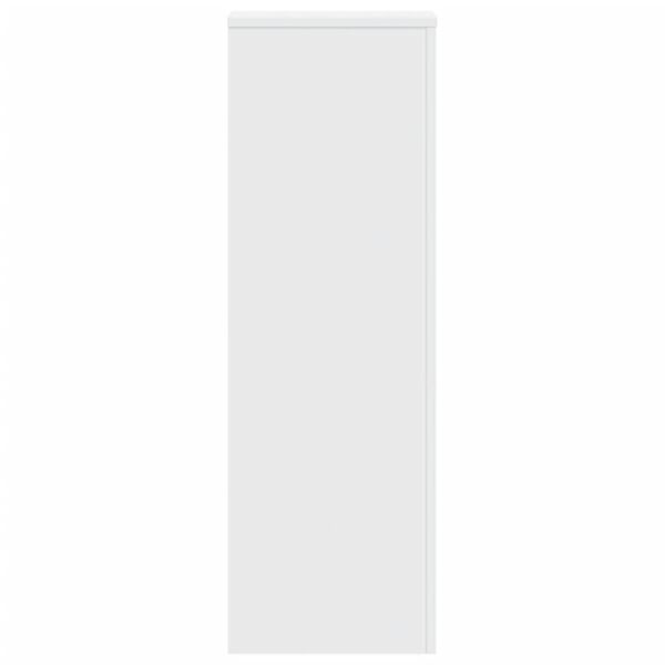 vidaXL Pflanzenst&auml;nder 2 Stk. Wei&szlig; 33x33x100 cm Holzwerkstoff