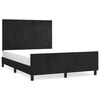 vidaXL Bettgestell ohne Matratze Schwarz 140x190 cm Samt