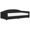 vidaXL Tagesbett mit Matratze Schwarz 100x200 cm Stoff
