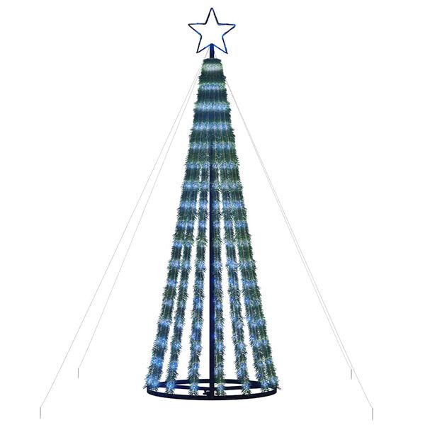 vidaXL LED Weihnachtsbaum 275 LEDs Blau 180 cm