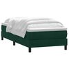 vidaXL Boxspringbett mit Matratze Dunkelgr&uuml;n 90x220 cm Samt