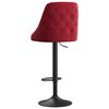 vidaXL Barhocker 2 Stk. Weinrot Samt