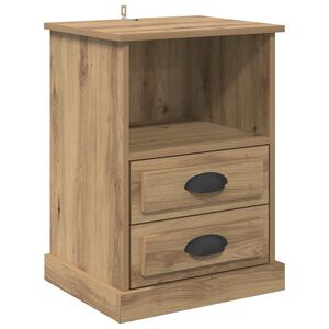 vidaXL Nachttisch Artisan-Eiche 36 x 43 x 60 cm Holzwerkstoff