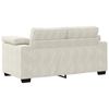vidaXL 2-teiliges Sofa-Set mit Kissen, cremefarbener Samt