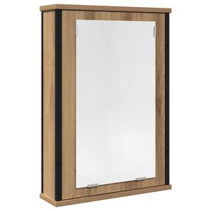 vidaXL Bad-Spiegelschrank Artisan-Eiche 42x12x60 cm Holzwerkstoff