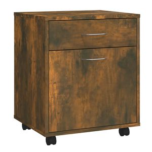 vidaXL Rollschrank R&auml;uchereiche 45x38x54 cm Holzwerkstoff