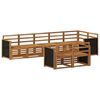 vidaXL Outdoor-Sofagarnitur 7 stk. Natur Massivholz Akazie