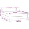 vidaXL Boxspringbett mit Matratze Dunkelblau 160x220 cm Samt