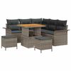 vidaXL Garten-Sofa-Set 8 stk. 7-Sitzanzahl Grau