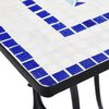 vidaXL Mosaik-Bistrotisch Blau und Weiß 60 cm Keramik