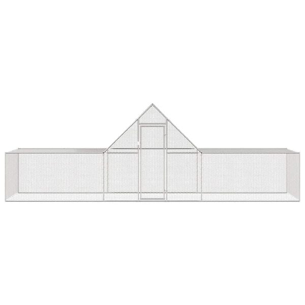 vidaXL H&uuml;hnerstall 6x2x2 m Verzinkter Stahl