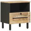 vidaXL Nachttisch Natur 40 x 33 x 46 cm Massivholz Mango