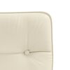 vidaXL Esszimmerstuhl Creme Kunstleder
