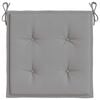 vidaXL Gartenstuhl-Kissen 2 Stk. Grau 40x40x4 cm Oxford-Gewebe