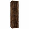 vidaXL B&uuml;cherschrank/TV-Schrank R&auml;uchereiche 36x30x143cm Holzwerkstoff