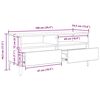 vidaXL TV-Schr&auml;nk Altholz 100 x 34,5 x 44,5 cm Verbundholz und Eisen