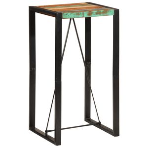 vidaXL Bartisch 60x55x110 cm Altholz Massiv