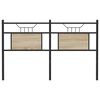 vidaXL Kopfteil Sonoma-Eiche 137 cm Holzwerkstoff und Stahl