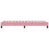 vidaXL Boxspringbett ohne Matratze Rosa 90x210 cm Samt
